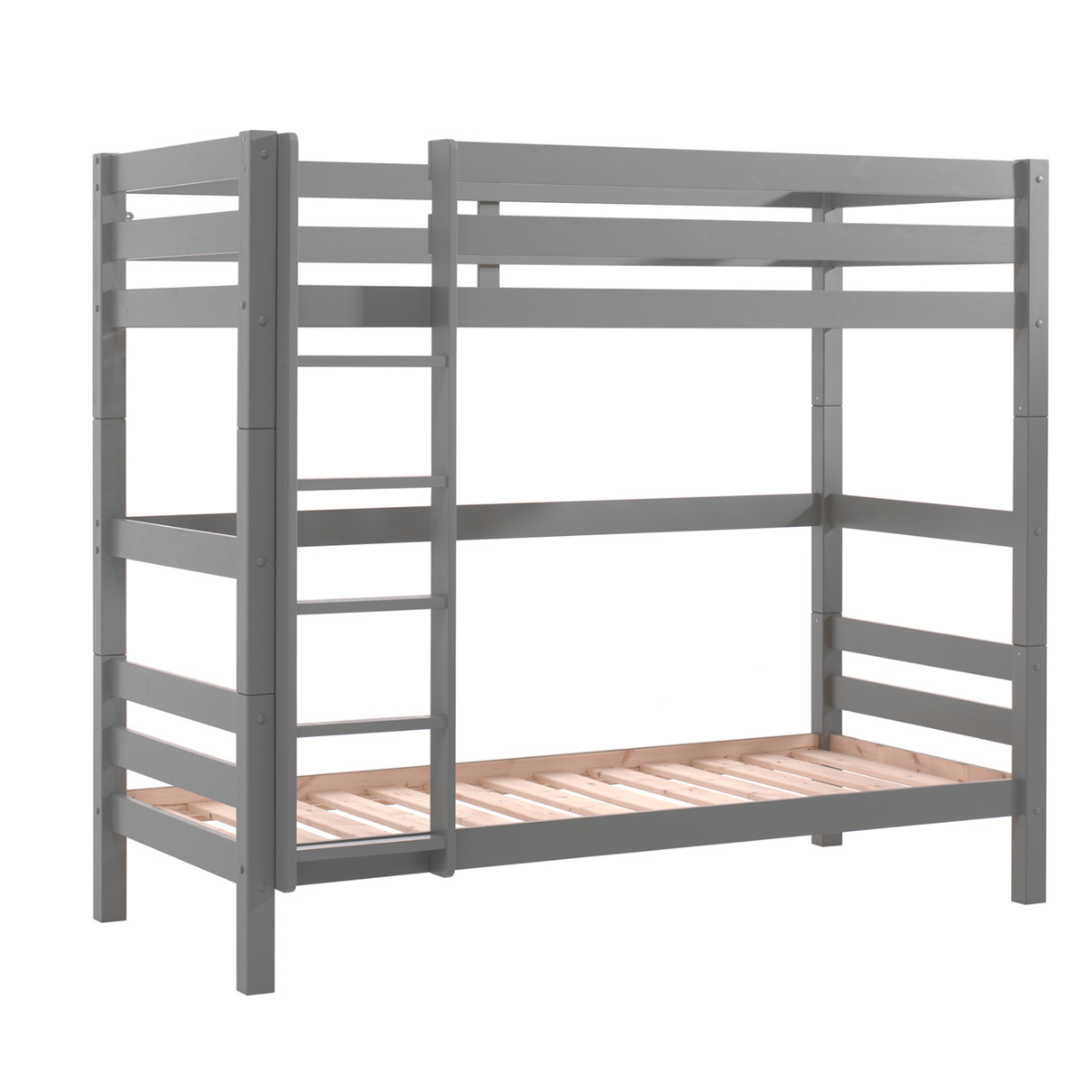 VIPACK PINO high bunk bed 90 X 200cm grey