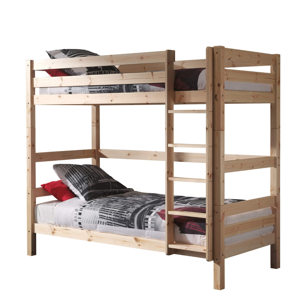 VIPACK PINO high bunk bed 90 X 200cm natural