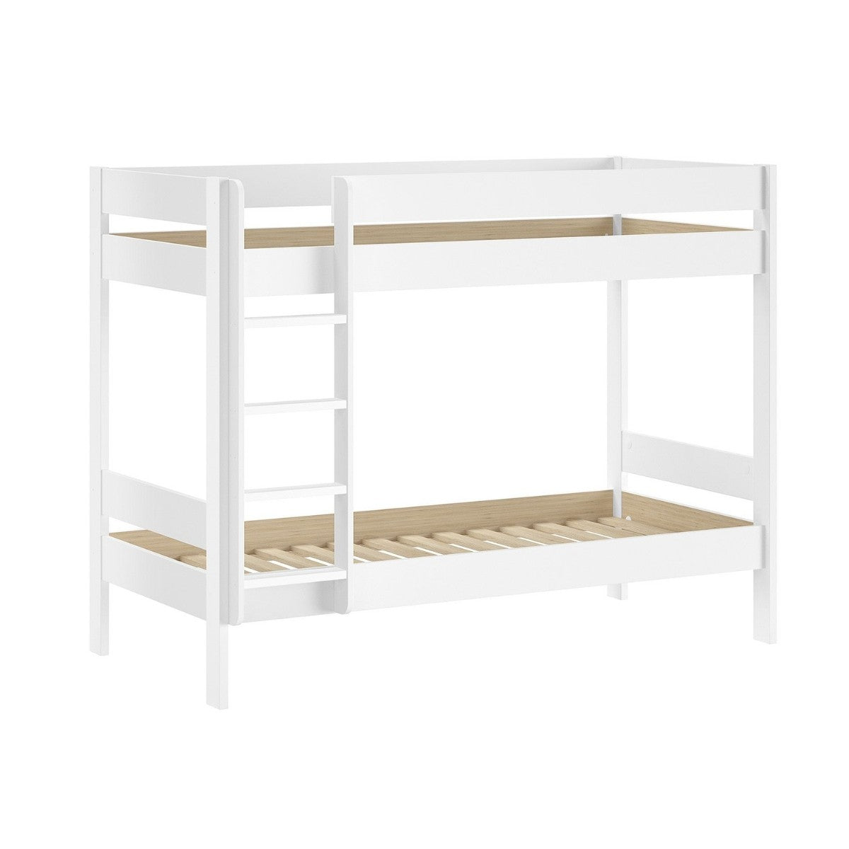white VIPACK PRIMO bunk bed without mattresses on plain white background
