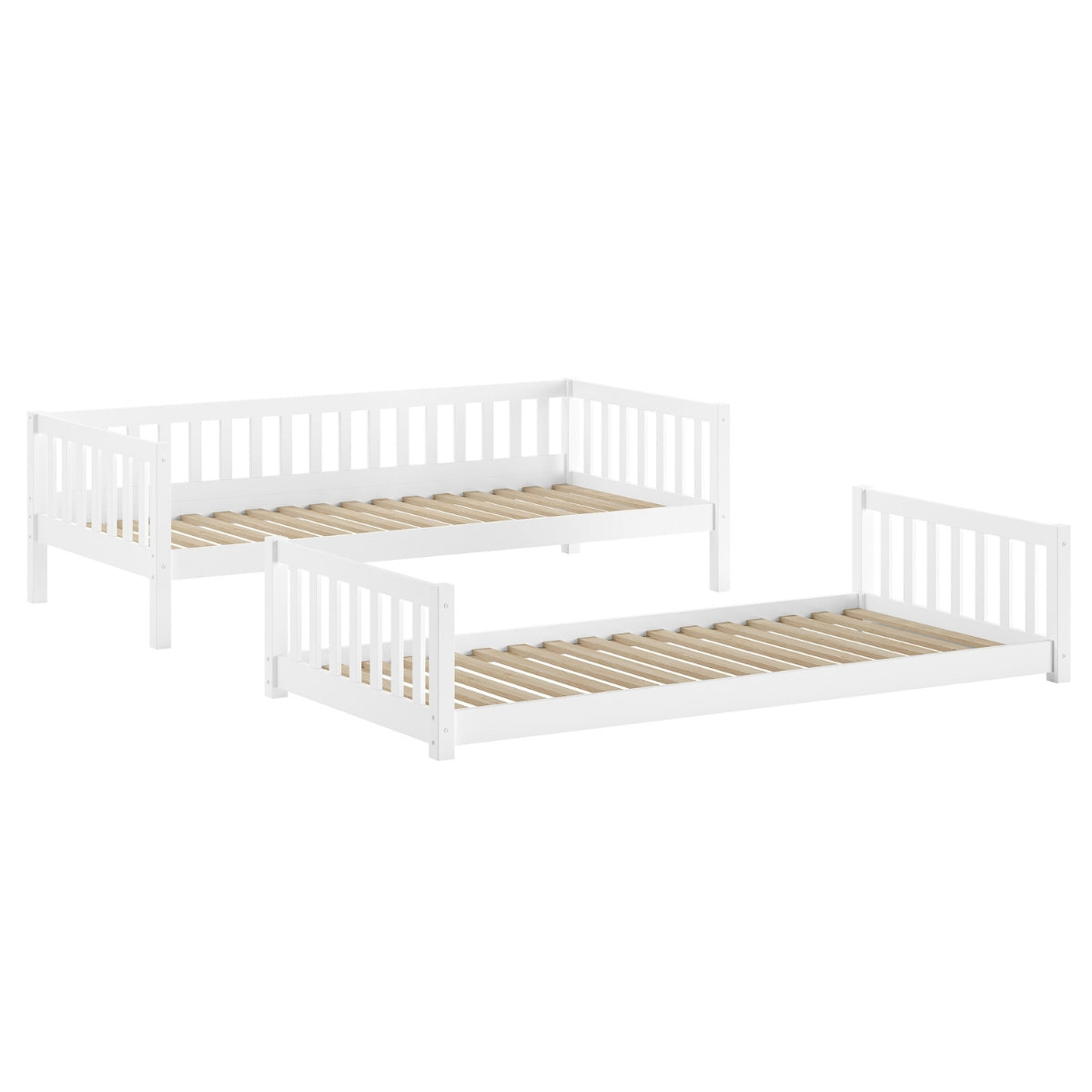VIPACK RONALD Montessori bunk bed 90 x 200cm white