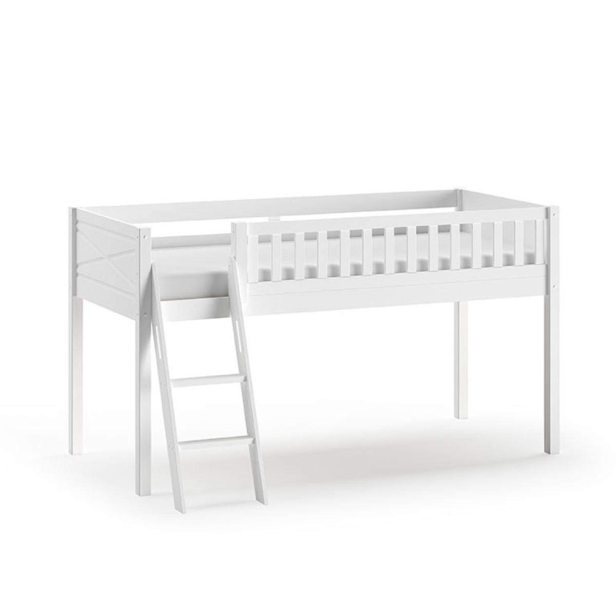 VIPACK SCOTT European single mid sleeper 90 X 200 cm white