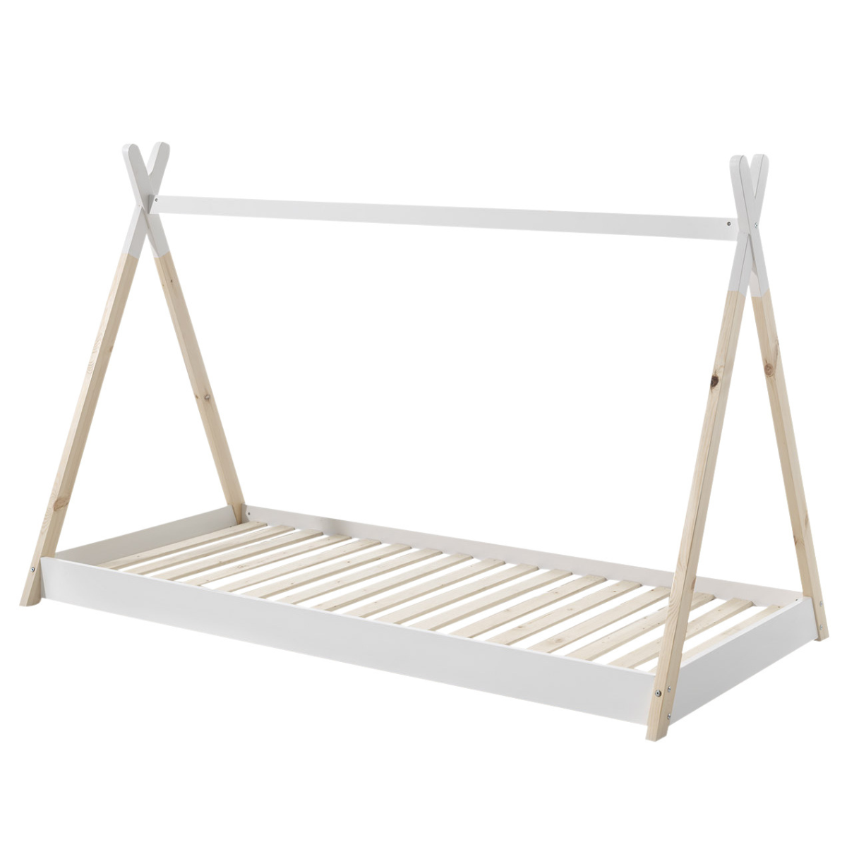 VIPACK TIPI Sheila European single tent bed 90 X 200cm white