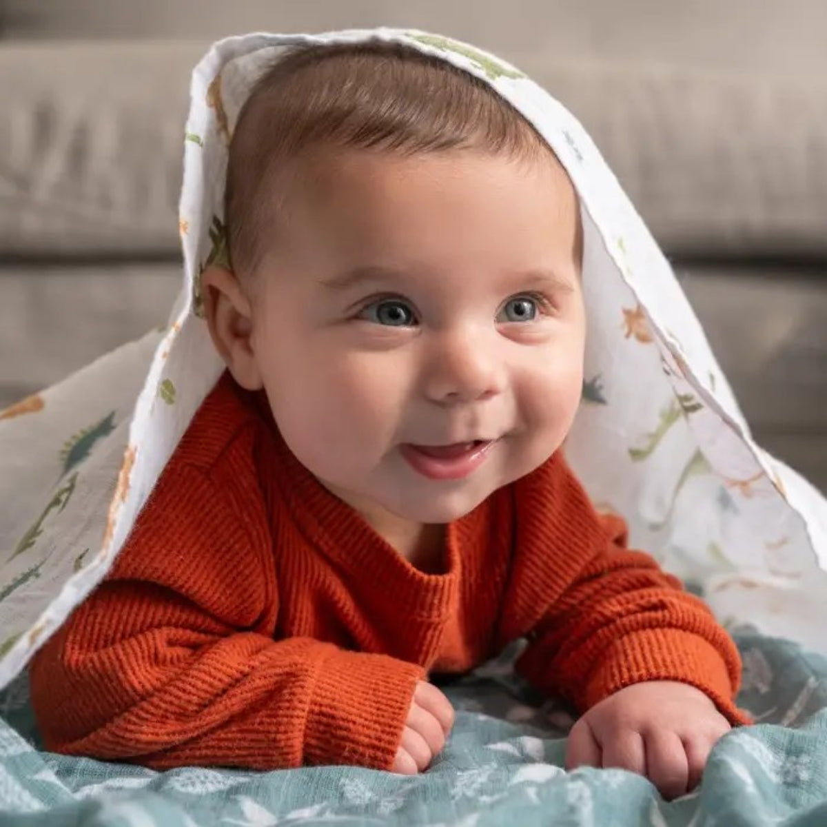 aden + anais Essentials Cotton Muslin Swaddle Blankets 4 Pack – Dino Jungle