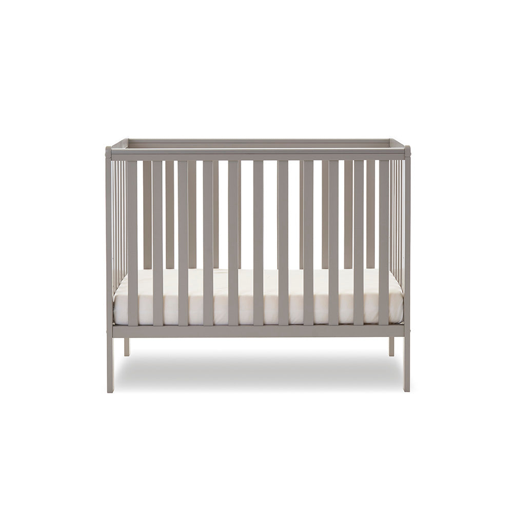 Obaby Bantam Space Saver Cot — Warm Grey