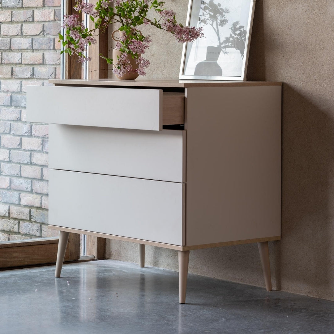 Quax Flow 3 Drawer Chest Clay
