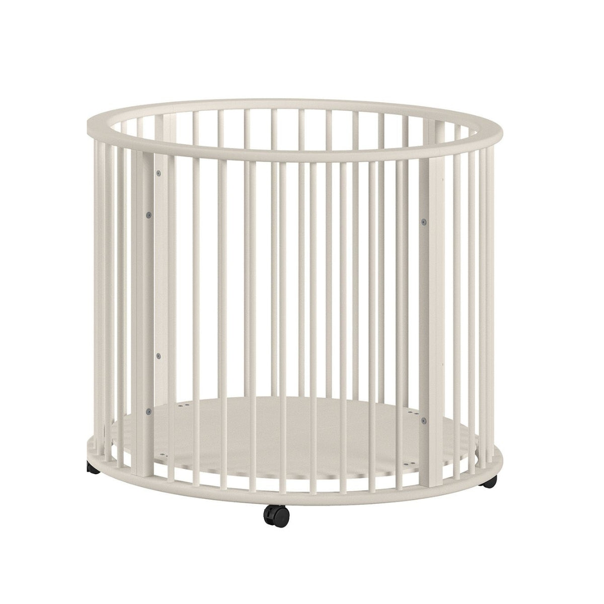 VIPACK JAXX DINO round playpen in clay on plain white background