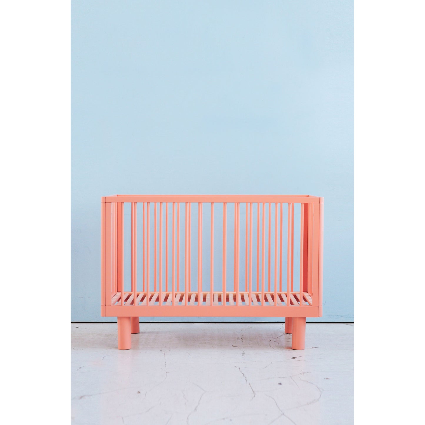 KARL & FRIC Nox cot 120 x 60cm pink inc conversion rail