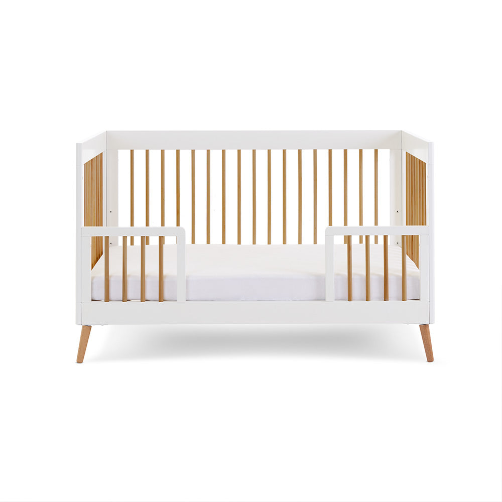 Obaby Maya Cot Bed - White & Natural