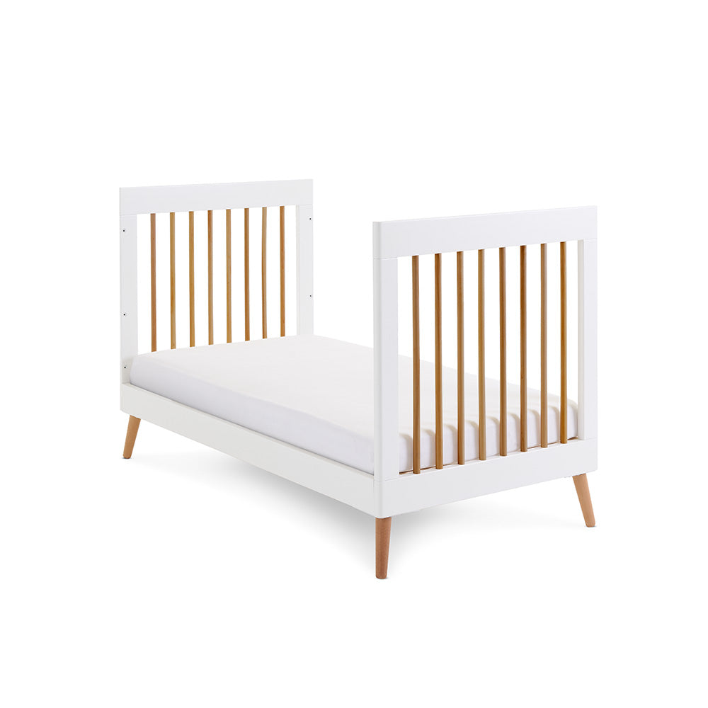 Obaby Maya Cot Bed - White & Natural