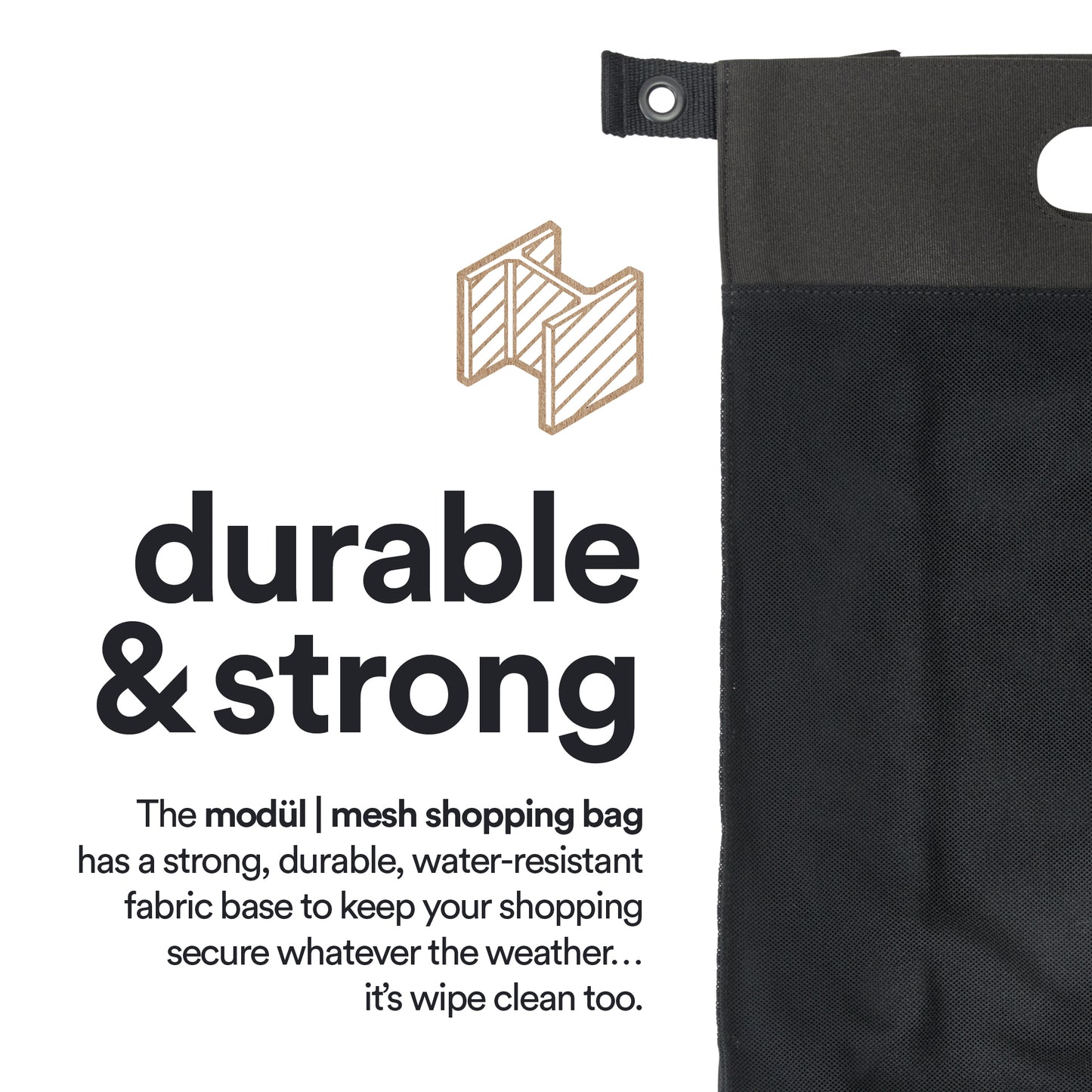 apramo modül universal stroller mesh shopping bag (inc Free Stroller Hooks)
