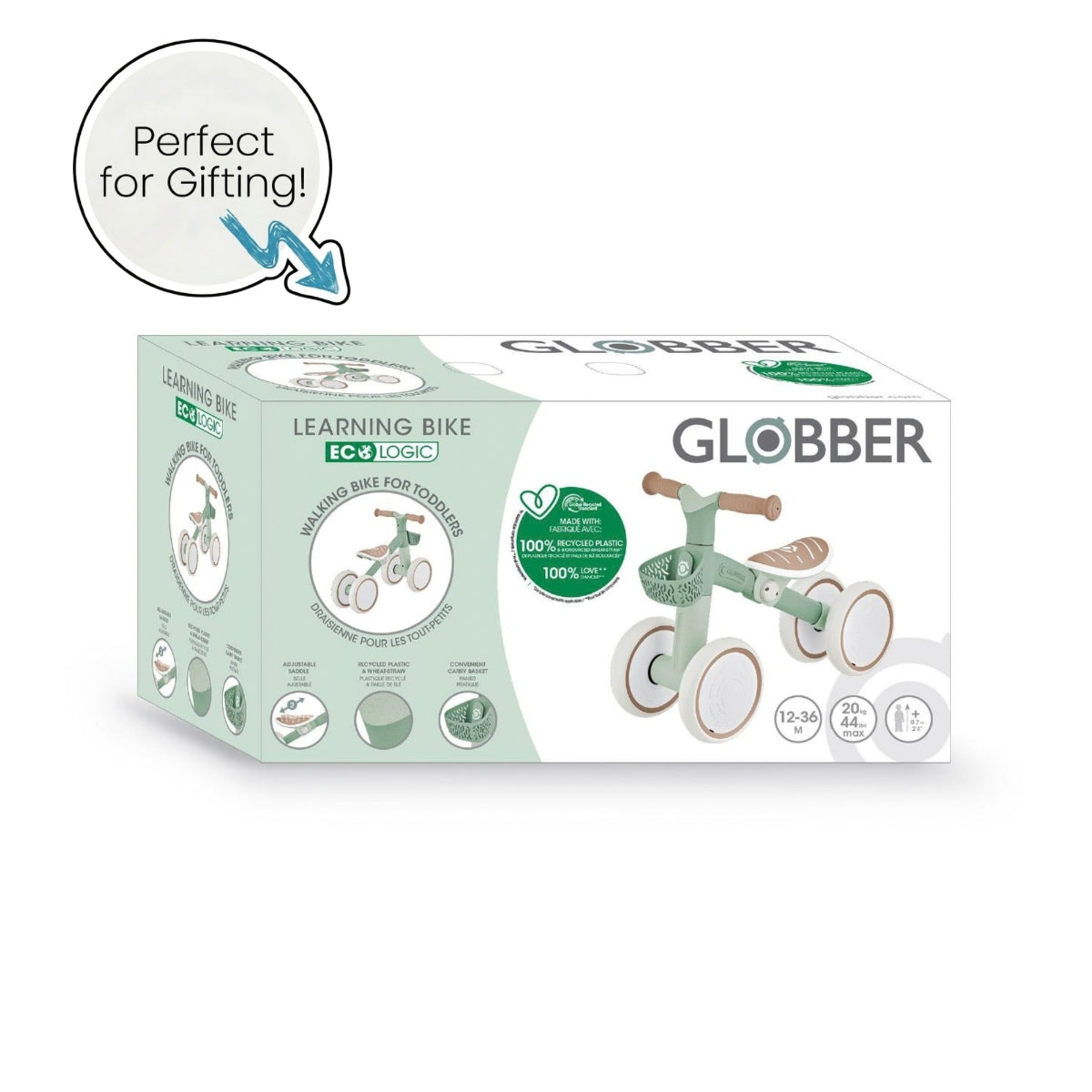 Globber Learning Bike Eco - Pistachio