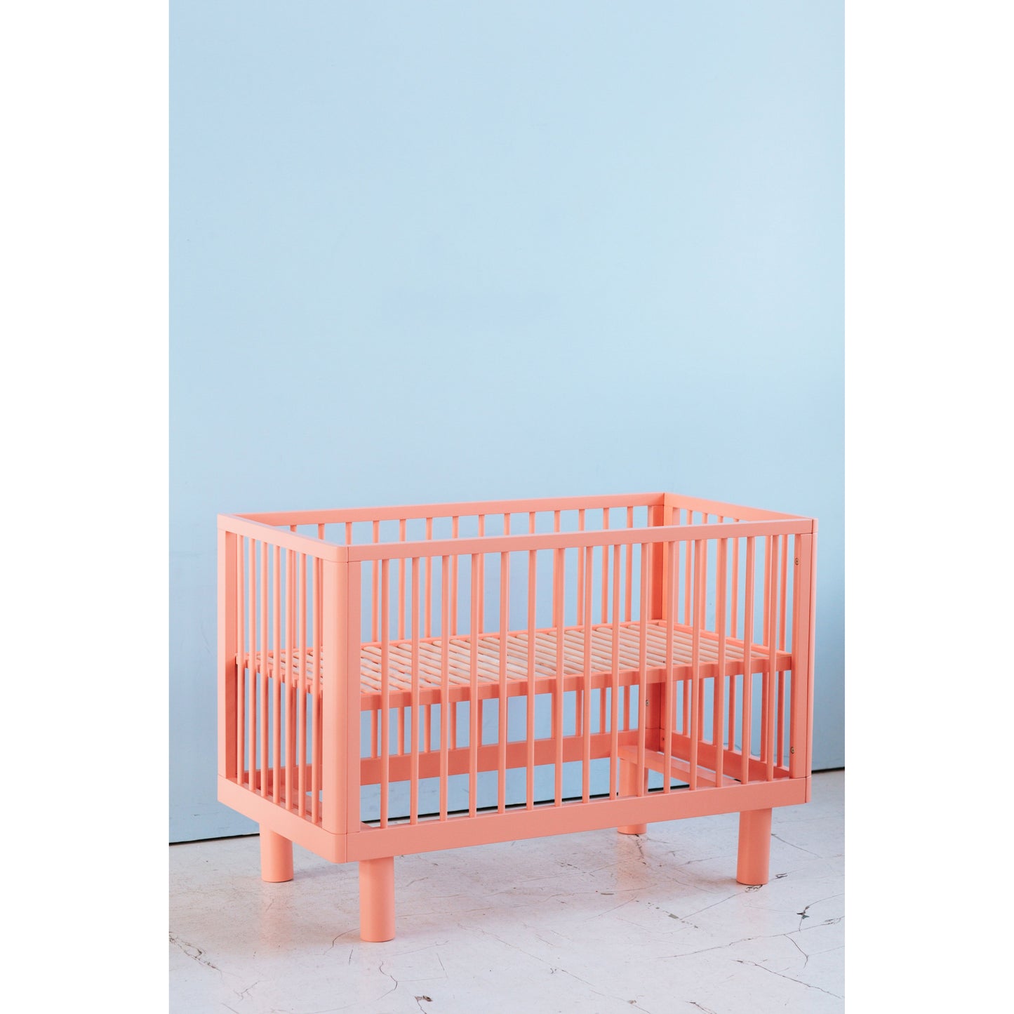 KARL & FRIC Nox cot 120 x 60cm pink inc conversion rail