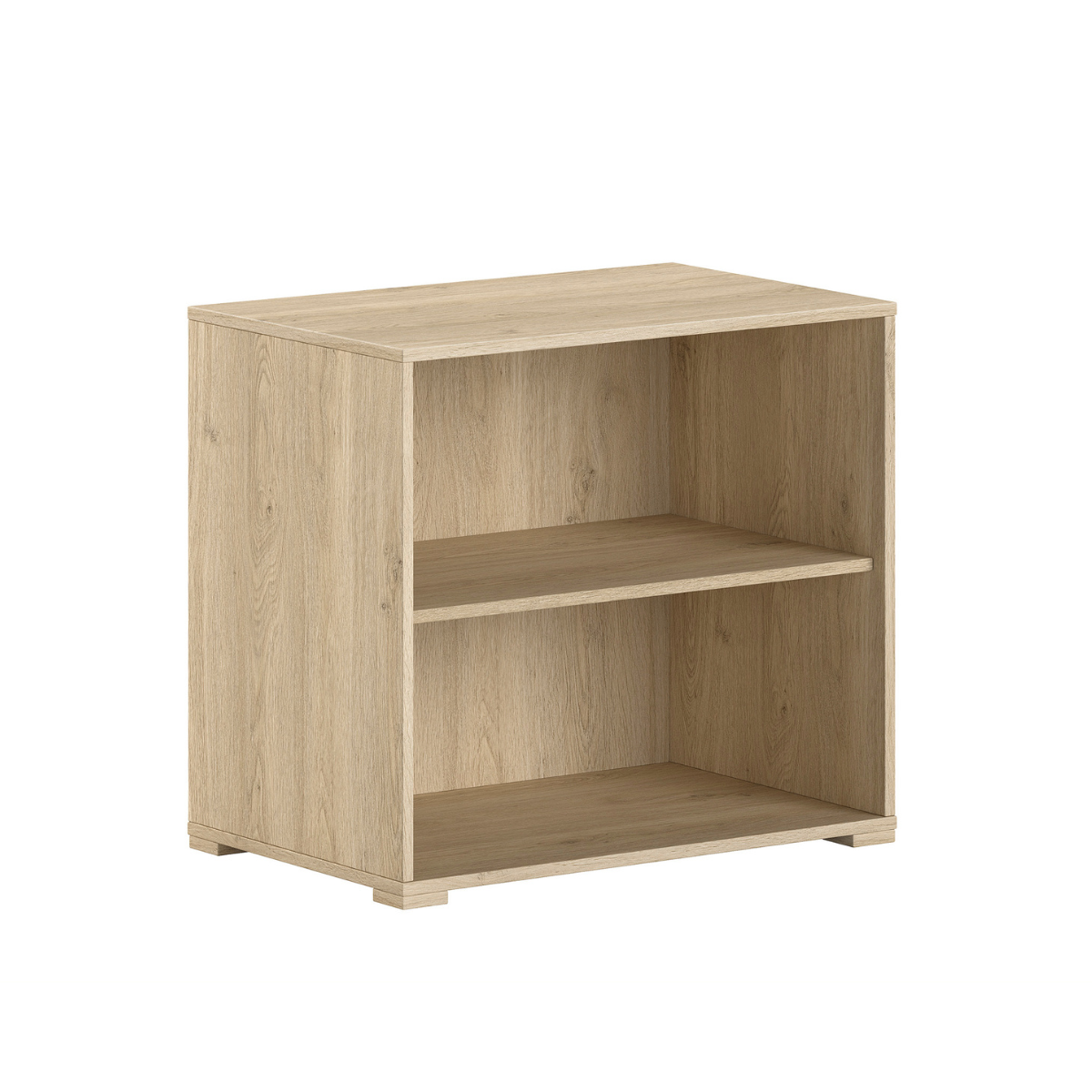 VIPACK SAM European mid sleeper 90 X 200 cm oak with storage drawers & shelving unit