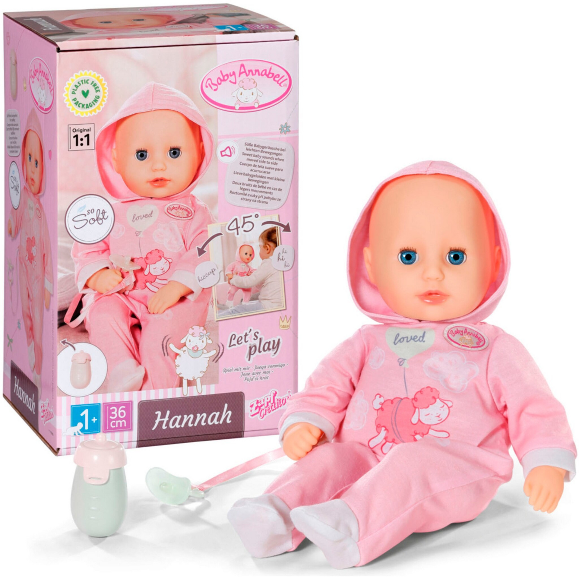 Baby Annabell Hannah Let's Play 36cm Doll by Zapf Creation – The