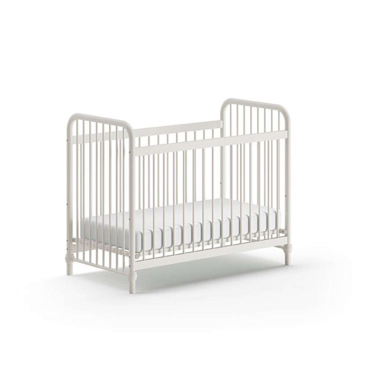 VIPACK JAXX BRONXX industrial metal Cot 120 x 60cm matt white