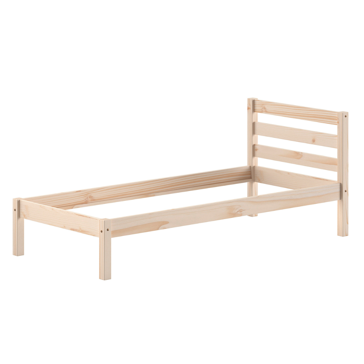 VIPACK PINO European single bed 90 X 200cm natural