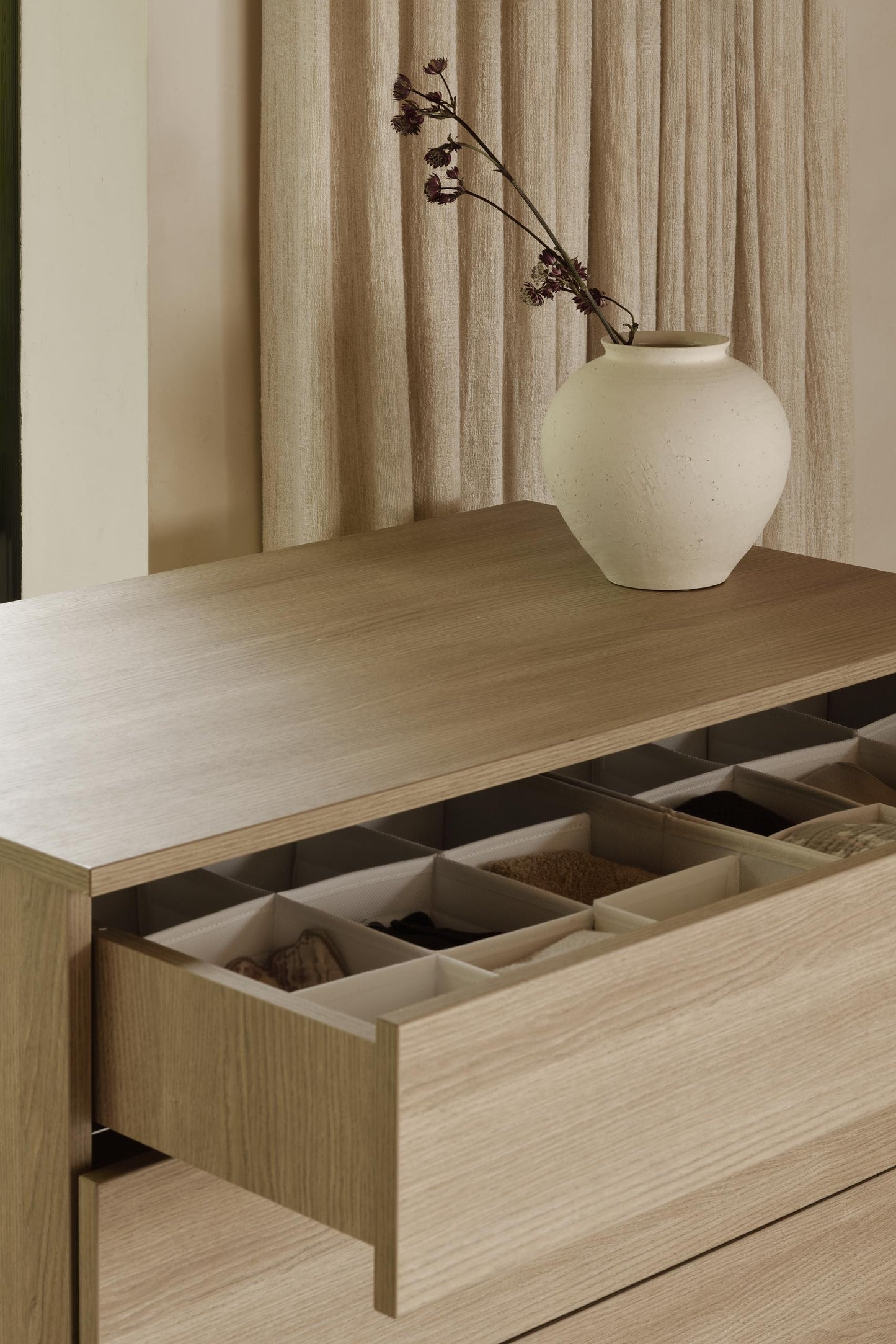 Quax Flow 3 Drawer Chest Honey Ash