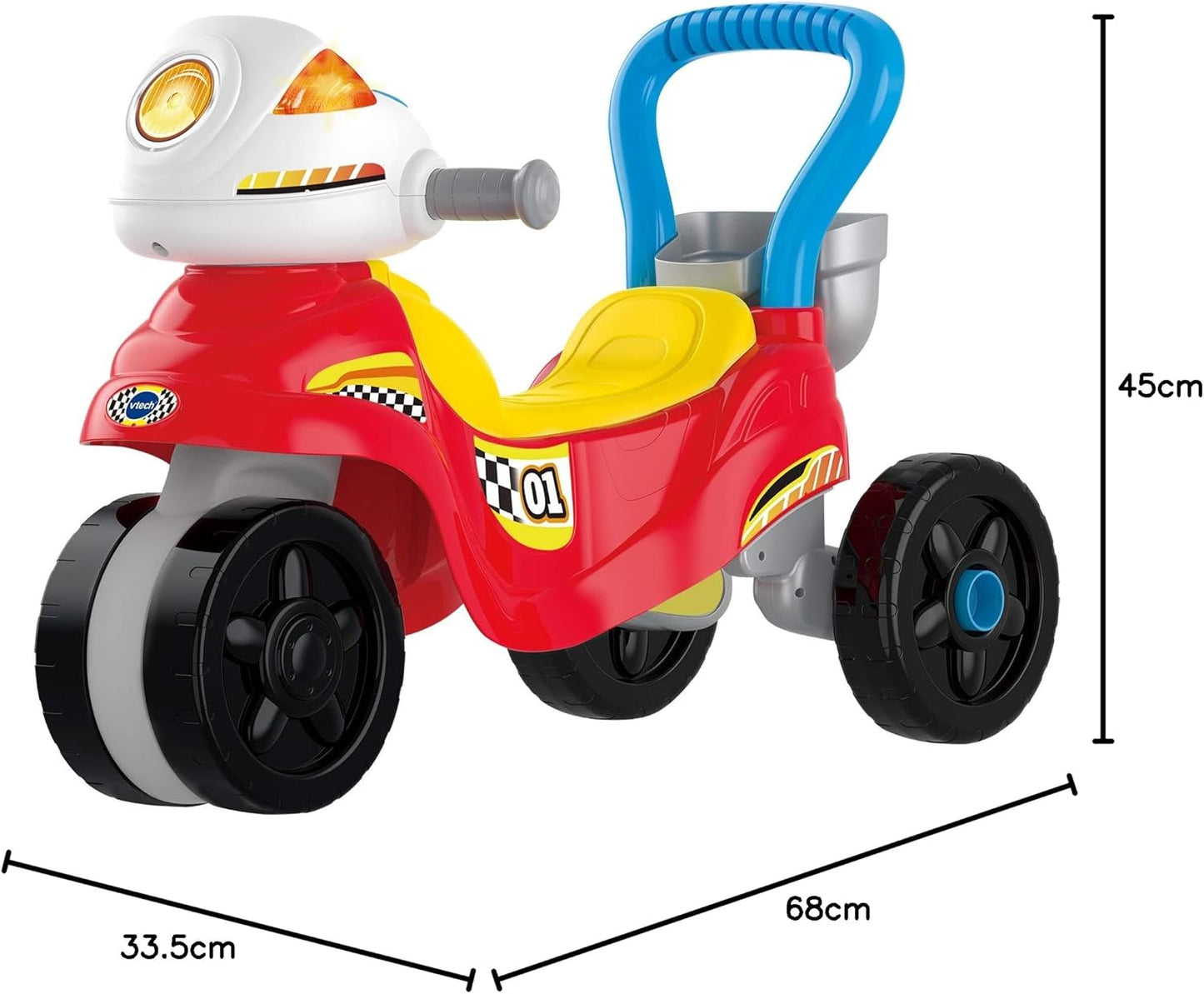 VTech 3-in-1 Ride with Me Motorbike Interactive Toy with Music