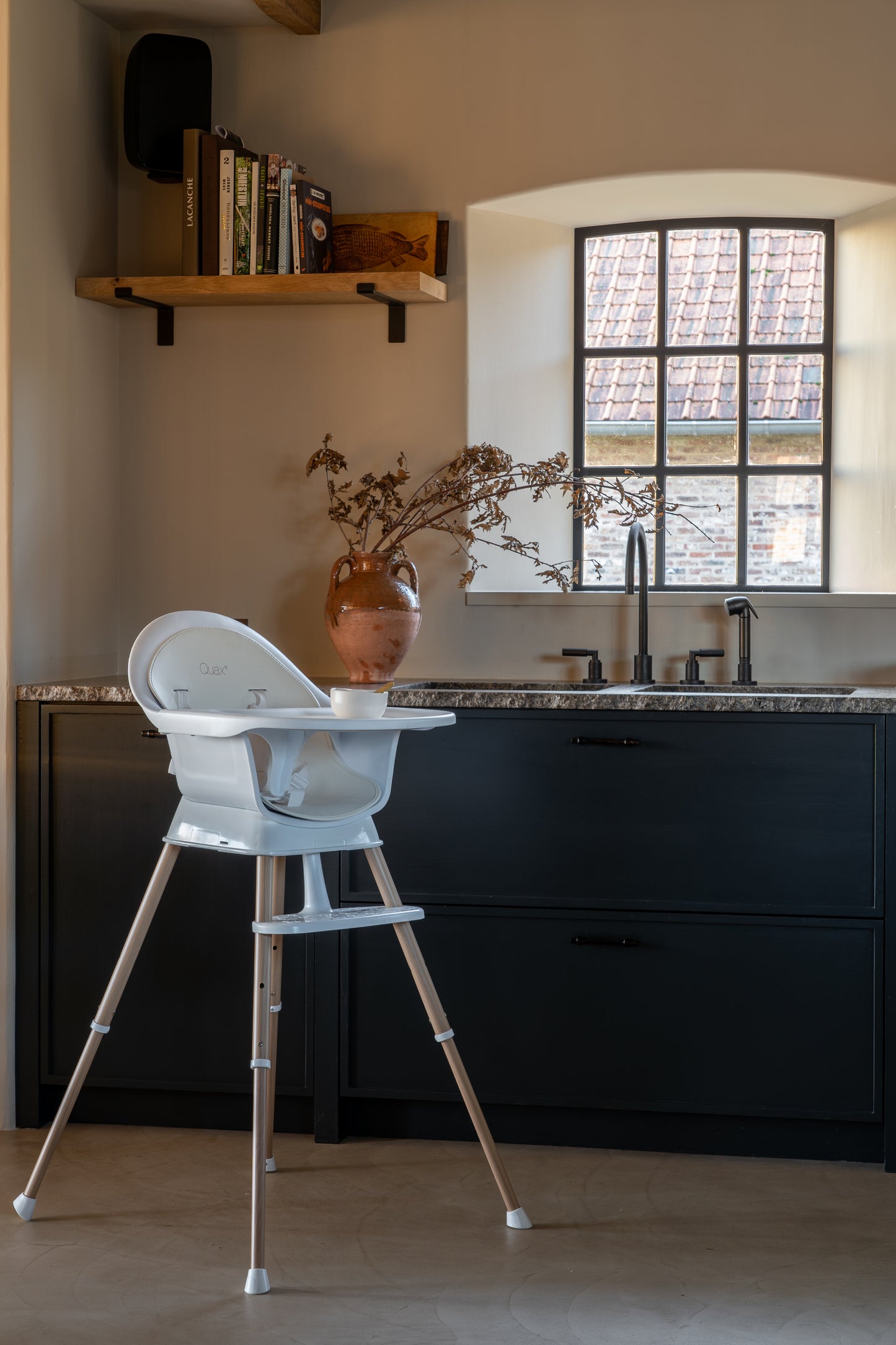 Quax Ultimo 3 Luxe Highchair White Natural