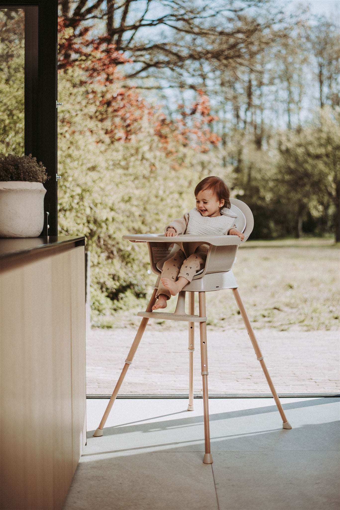 Quax Ultimo 3 Luxe Highchair Clay Natural
