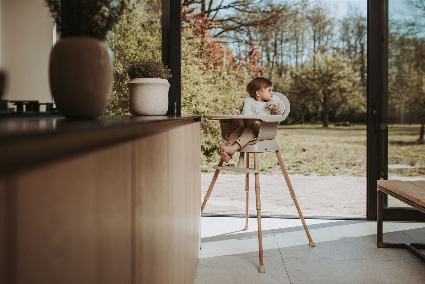 Quax Ultimo 3 Luxe Highchair Clay Natural