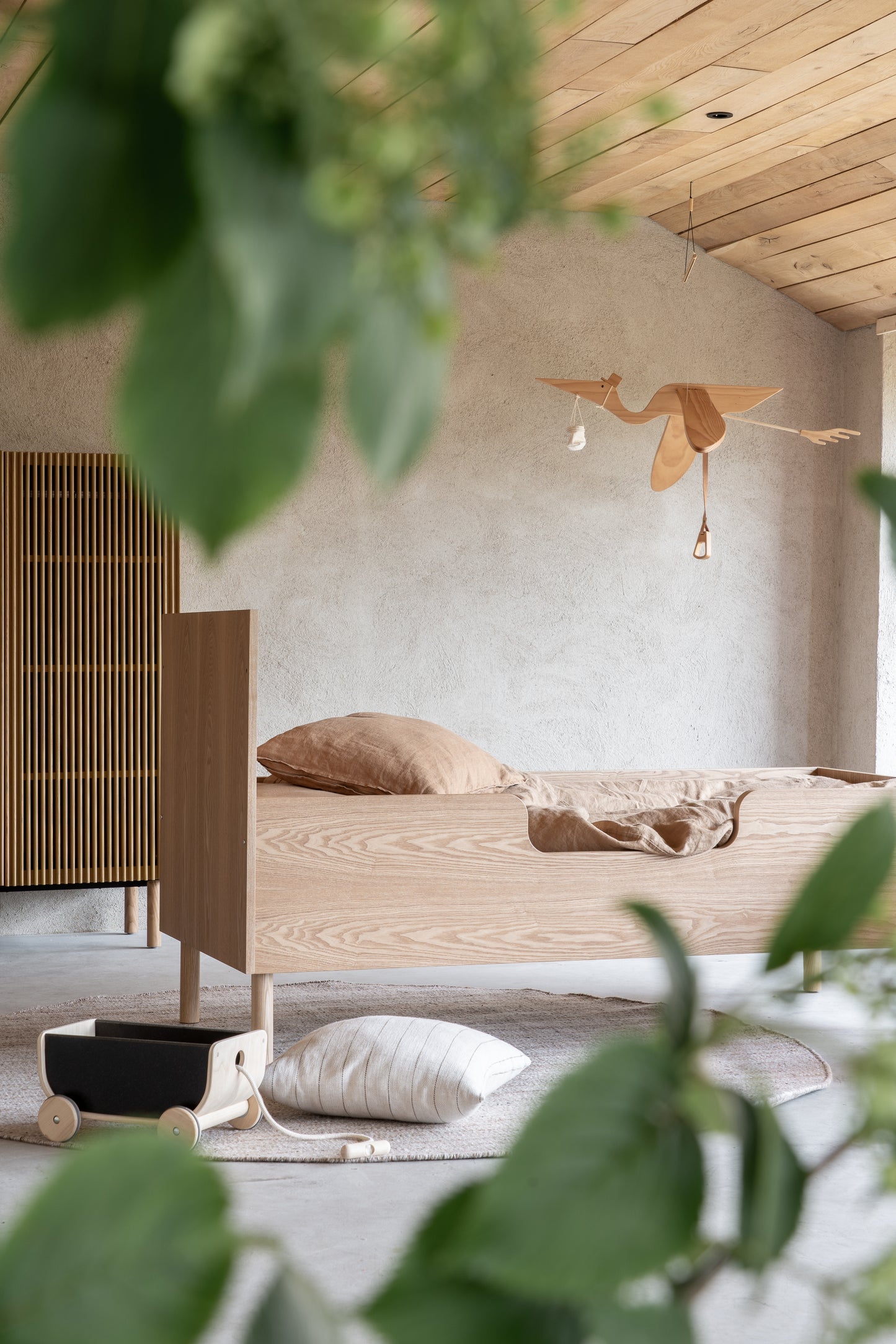 Quax Hai No Ki Convertible Cot Bed - 140 x 70 cm Natural Ash