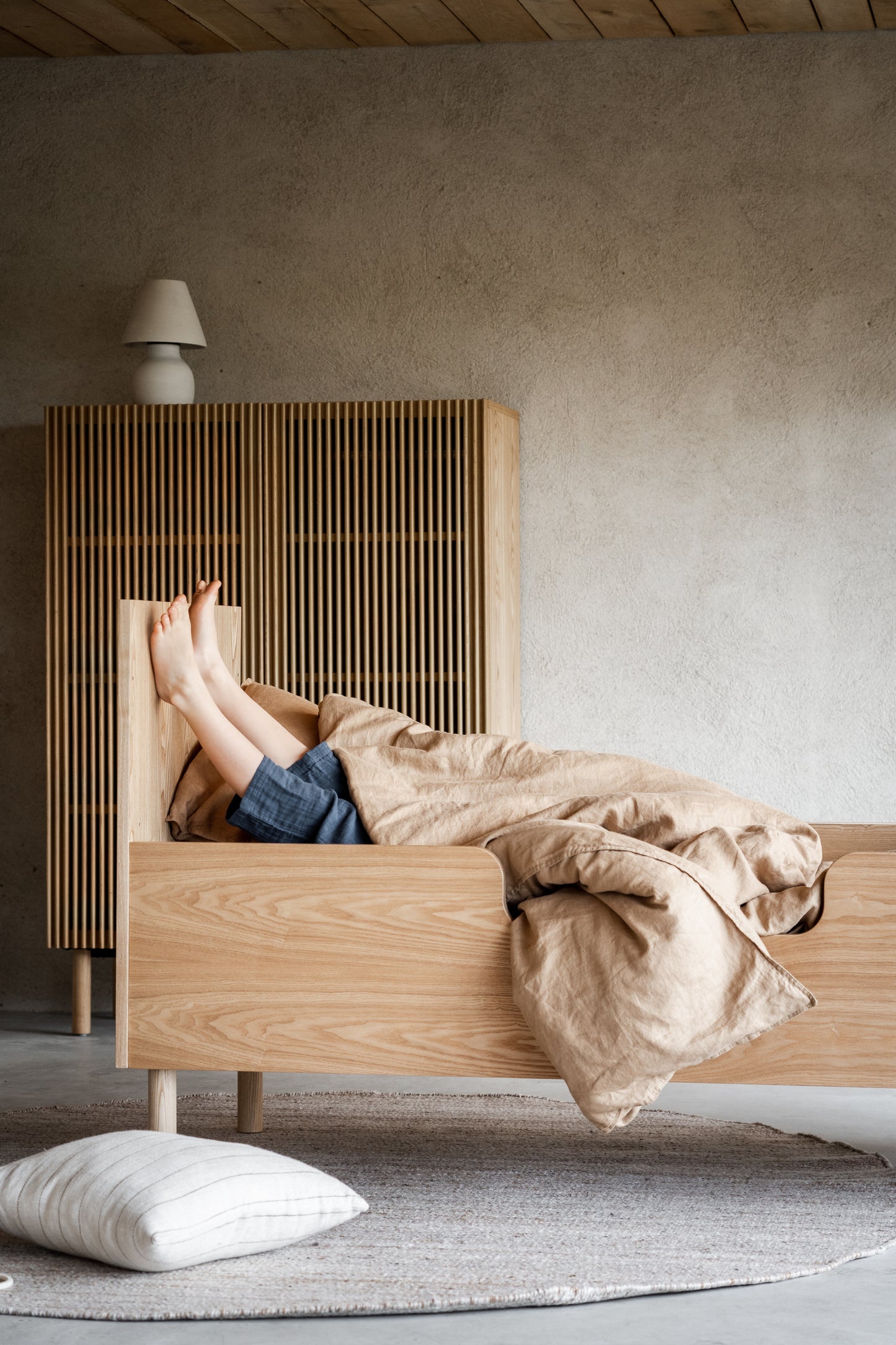 Quax Hai No Ki Convertible Cot Bed - 140 x 70 cm Natural Ash
