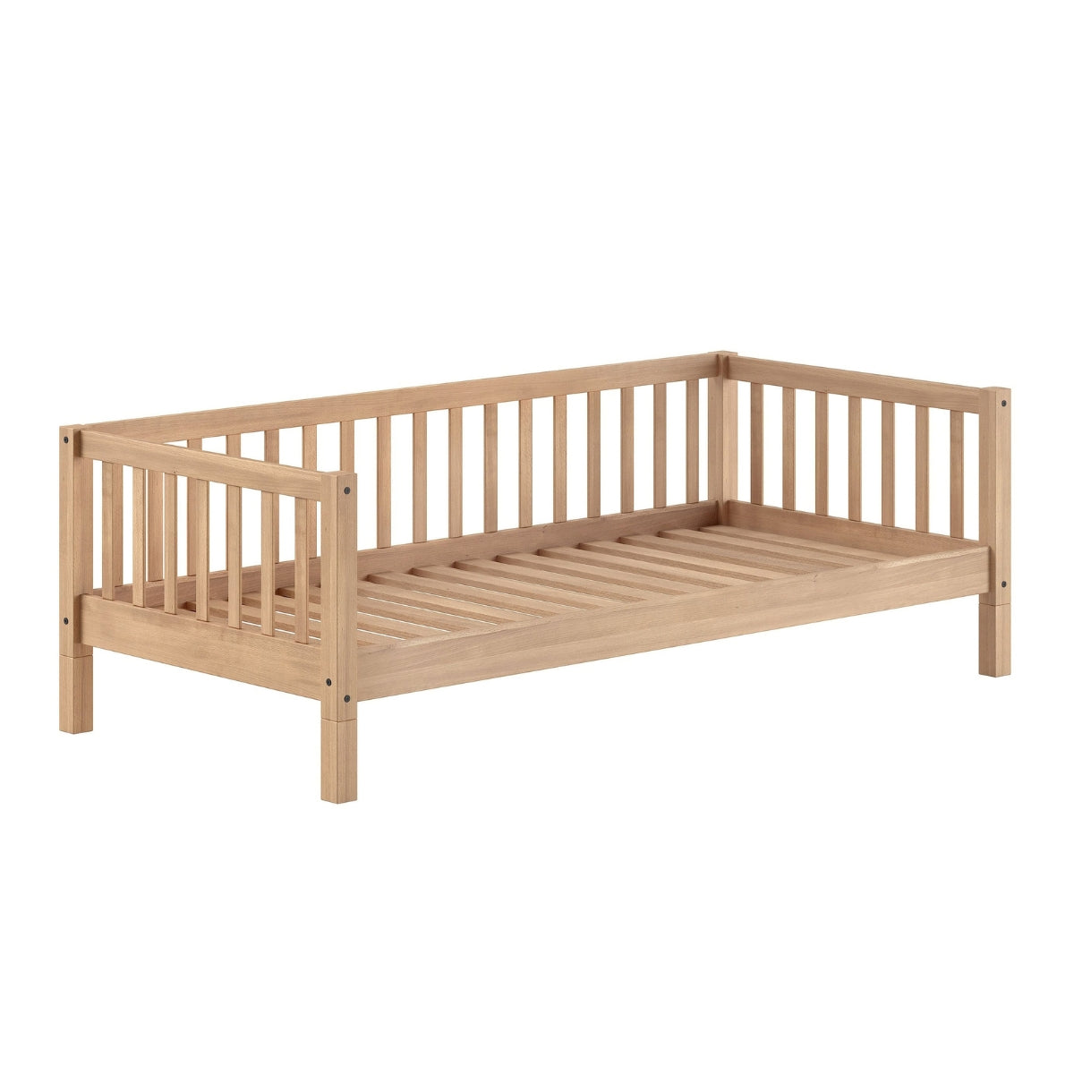 VIPACK SEDA Floor Bed & Day Bed with Bed Guard – Natural