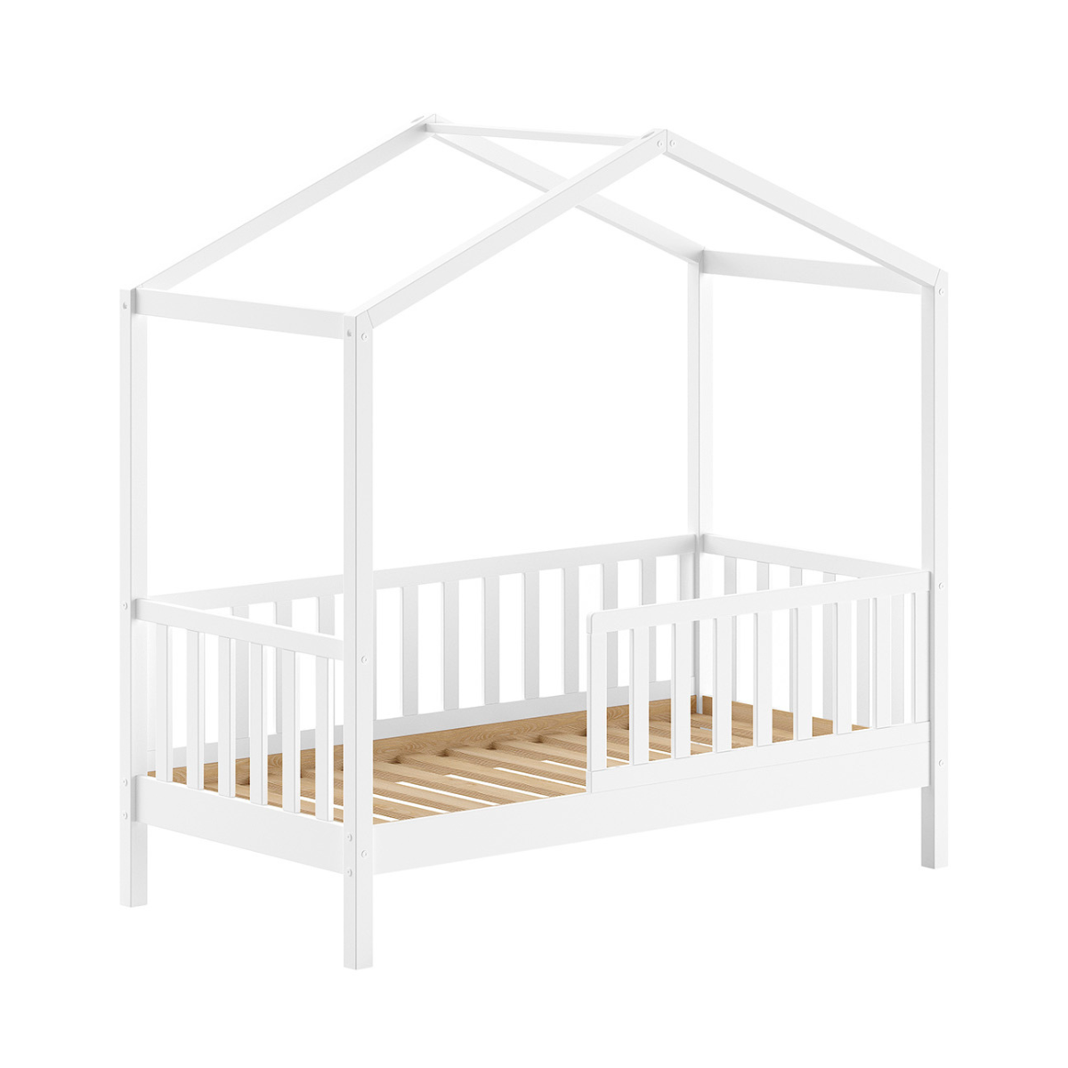 VIPACK JAXX DALLAS toddler house bed 140 x 70cm white