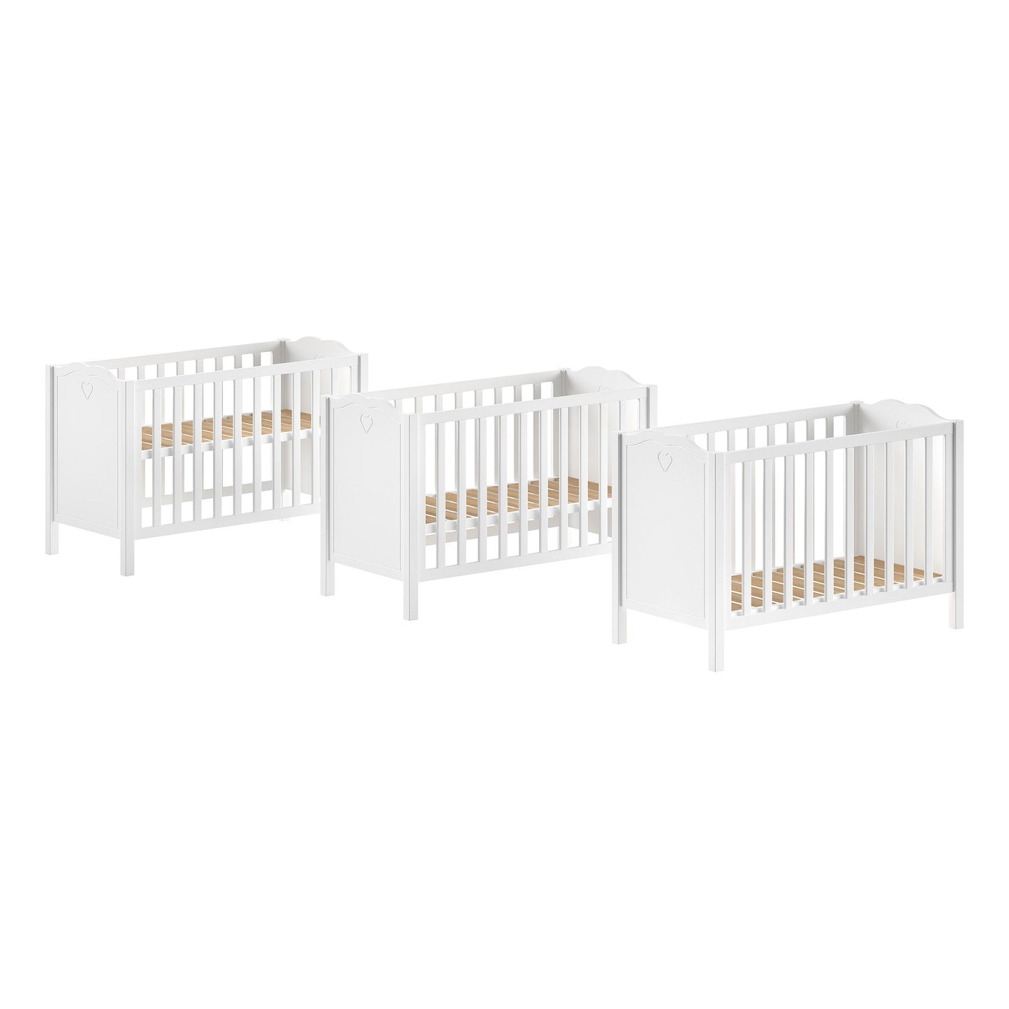 VIPACK JAXX AMORI cot 120 x 60cm white