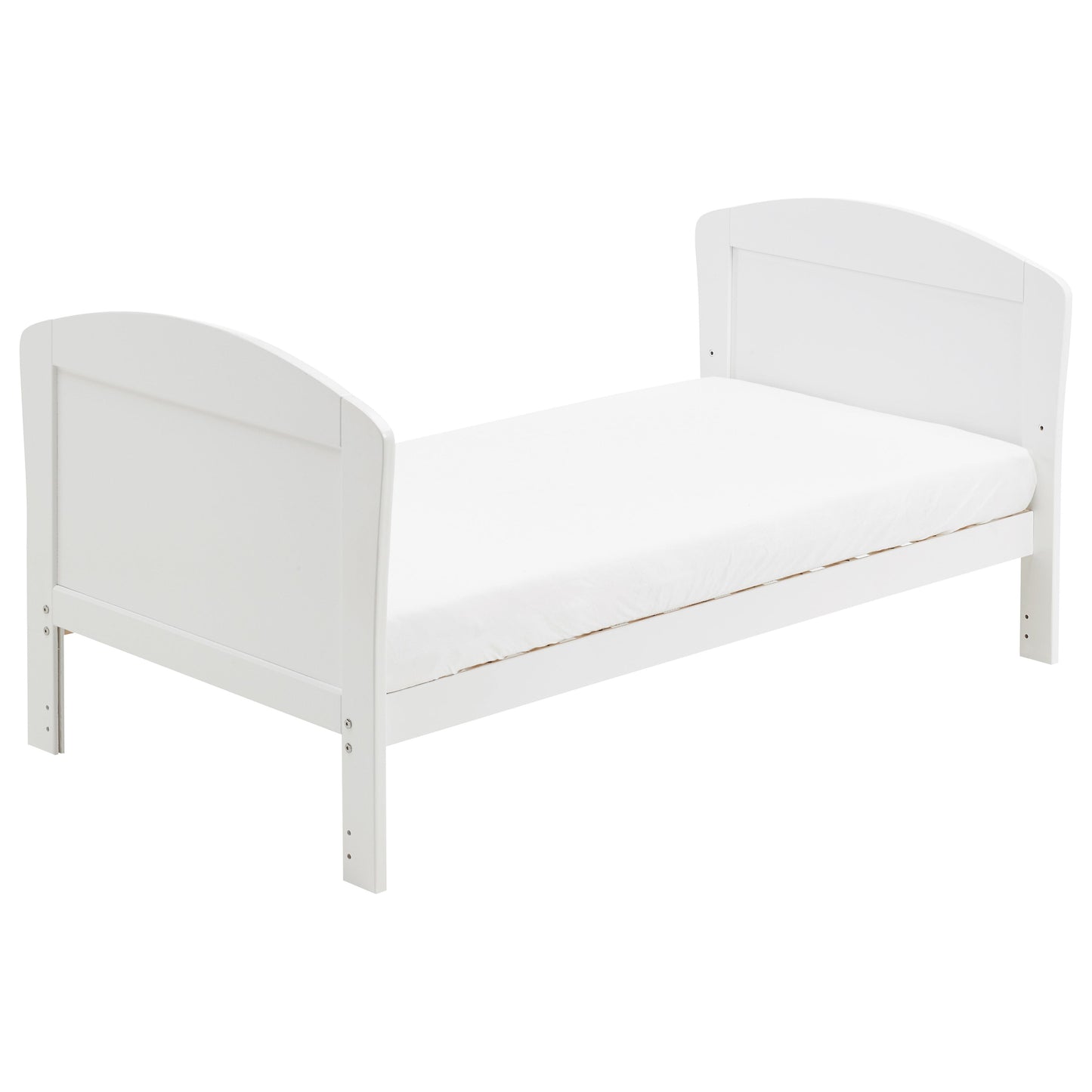 Babymore Aston Drop Side Cot Bed 140 x 70cm White