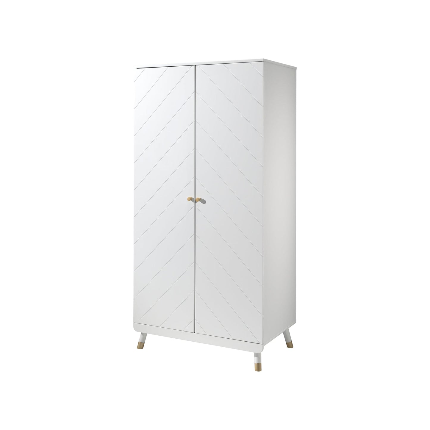 JAXX BILLY 3 piece room set white with 2 door wardrobe