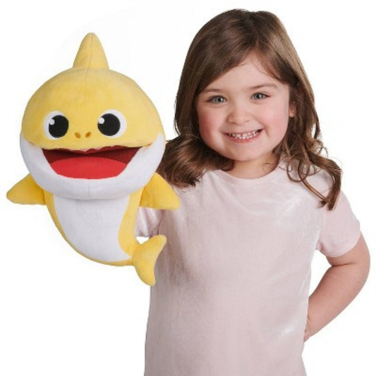Pinkfong Baby Shark Official Song Puppet with Tempo Control Yellow
