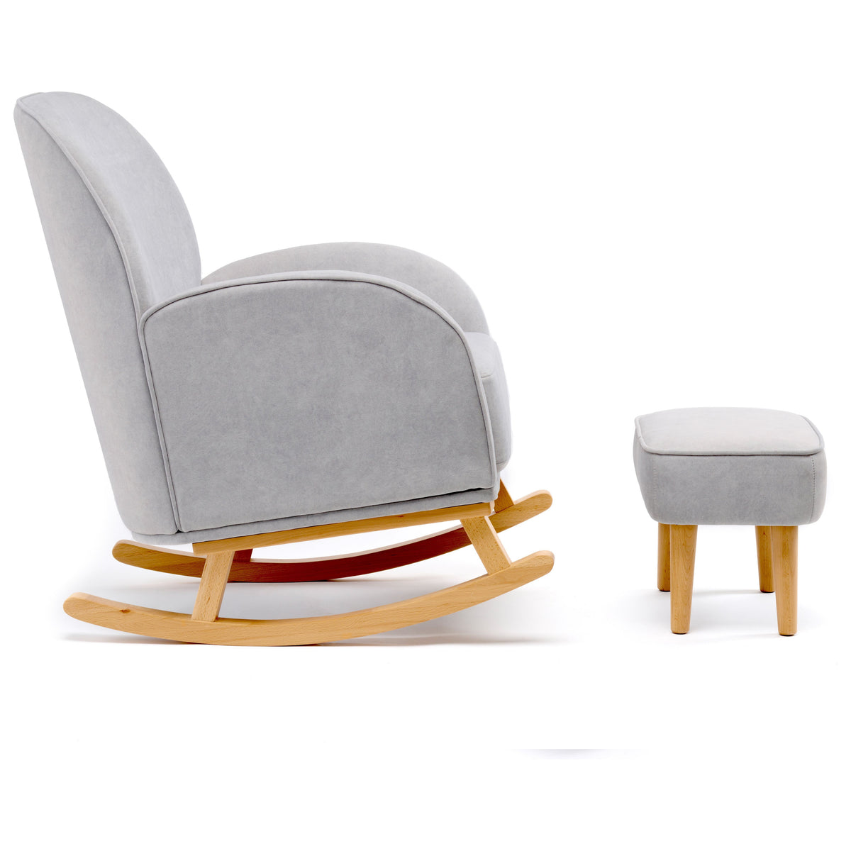 Babymore Freya Nursing Chair with Stool - Grey