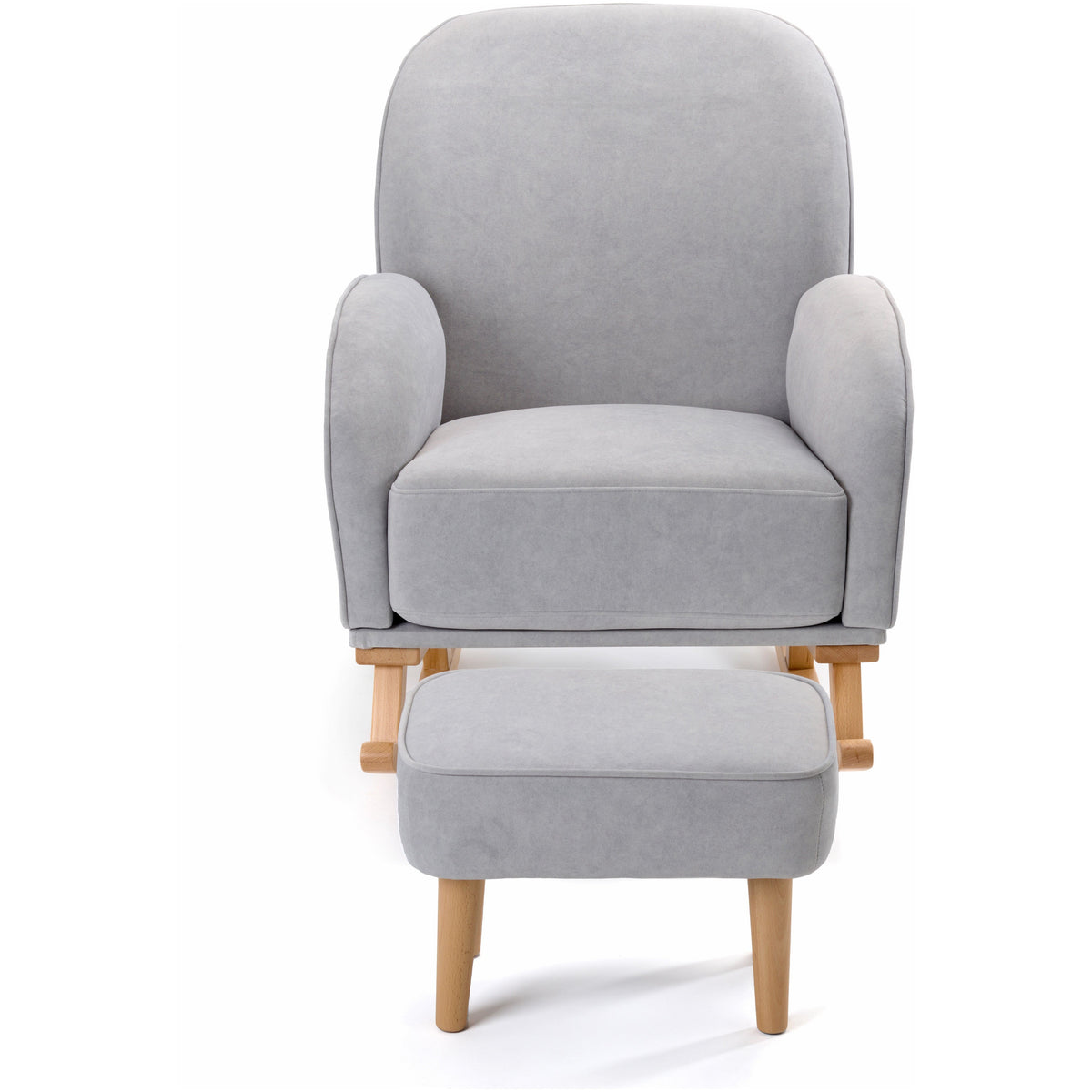 Babymore Freya Nursing Chair with Stool - Grey