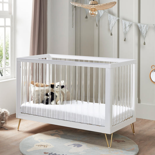 Babymore Kimi Cot Bed 120 x 60cm Acrylic