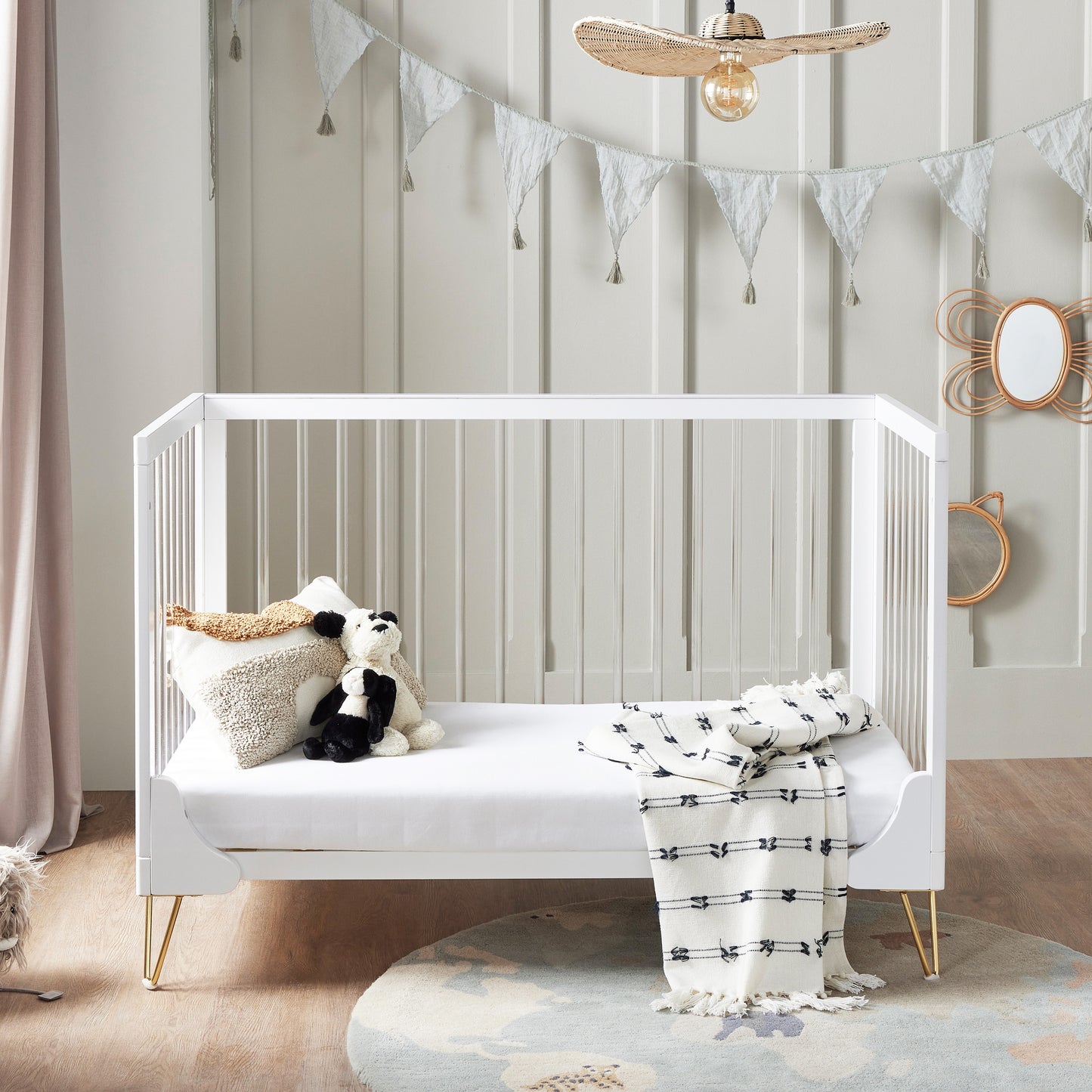 Babymore Kimi Cot Bed 120 x 60cm Acrylic