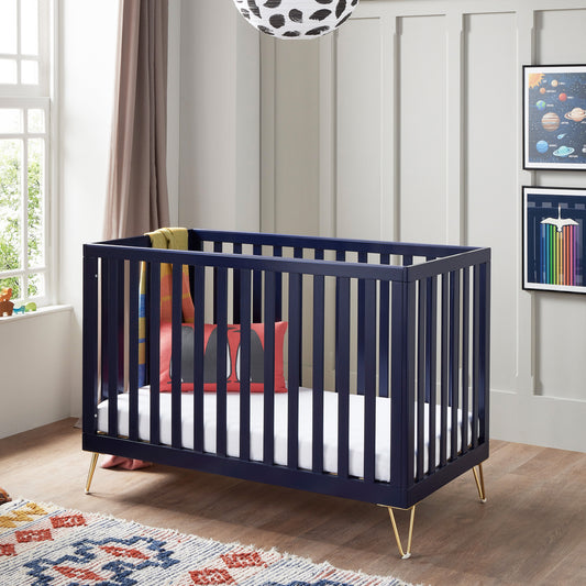 Babymore Kimi Cot Bed 120 x 60cm Midnight