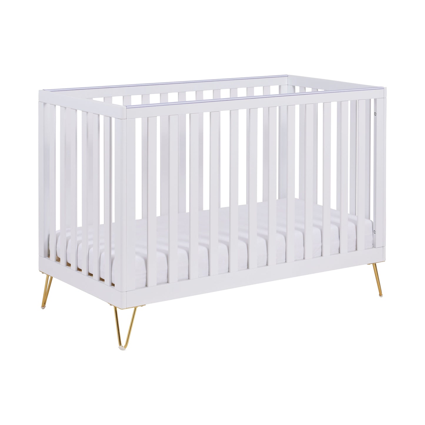 Babymore Kimi Cot Bed 120 x 60cm White