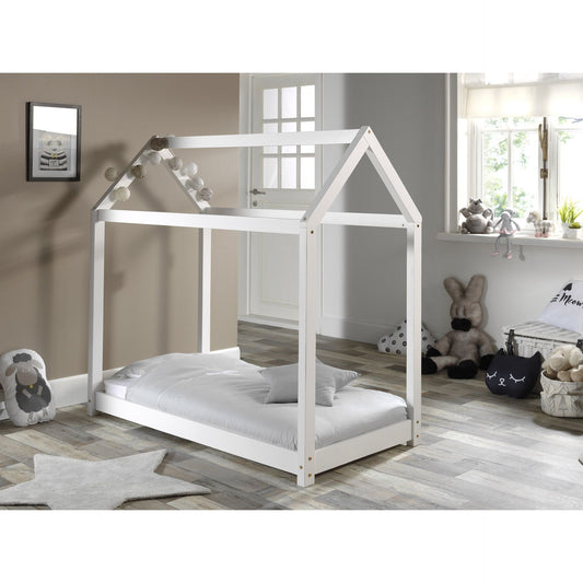 VIPACK JAXX CABANE toddler house bed 140 x 70cm white