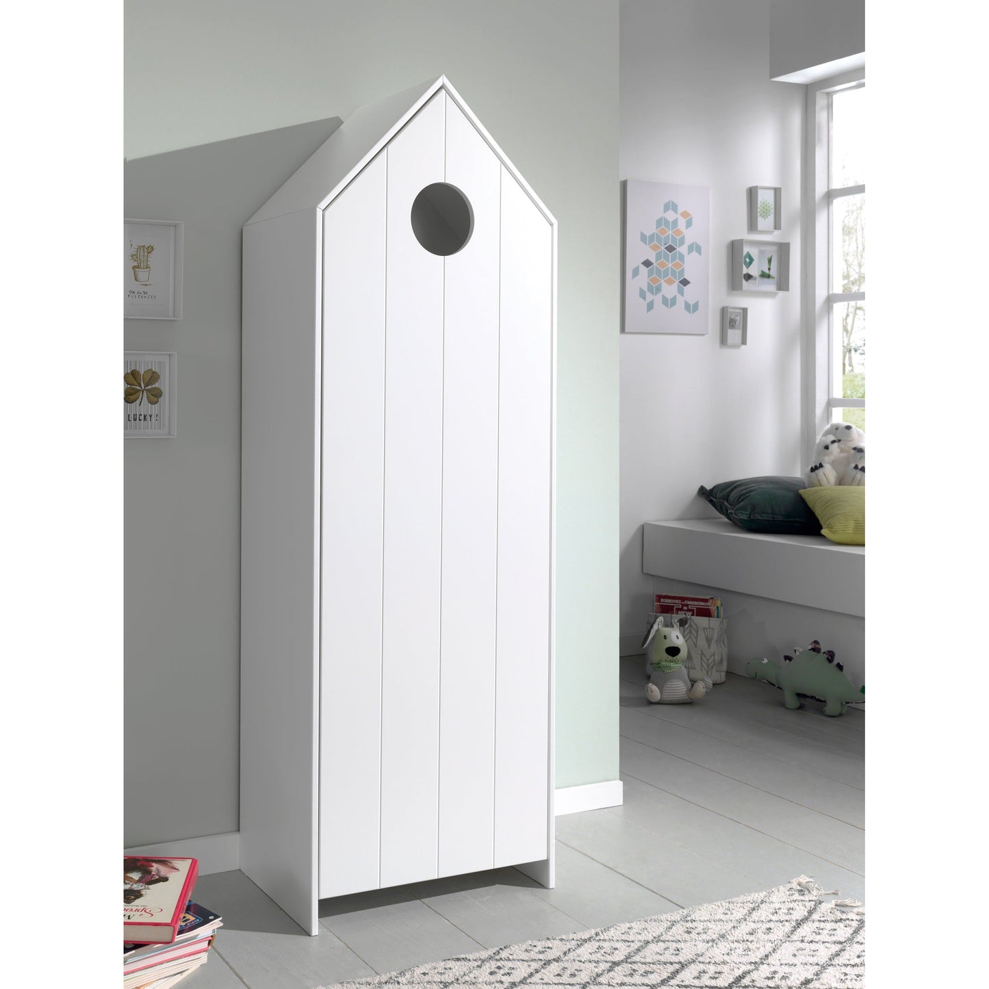 VIPACK JAXX CASAMI BEACH HOUSE wardrobe 1 door white