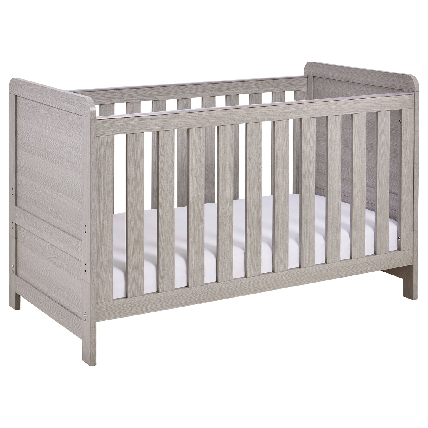 Babymore Caro Cot Bed 140 x 70cm Grey Wash