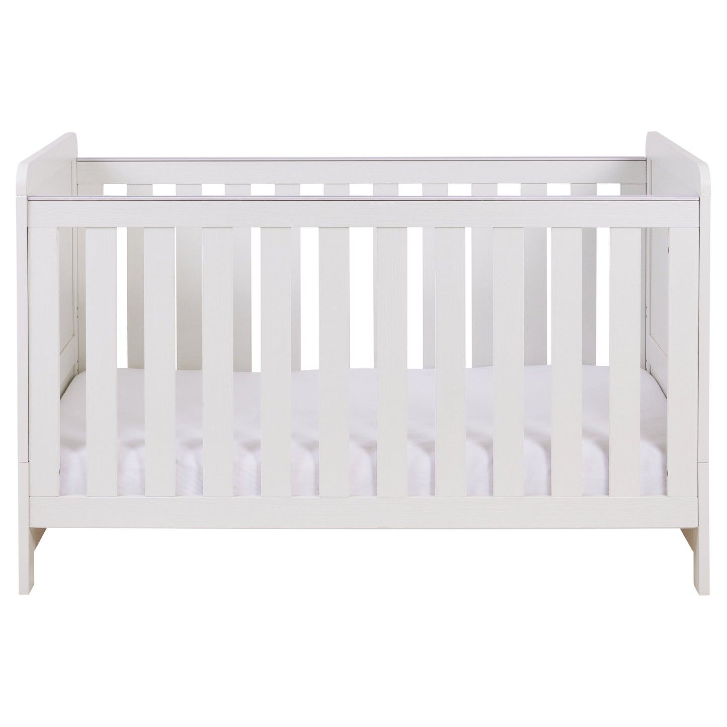 Babymore Caro Cot Bed 140 x 70cm White Wash