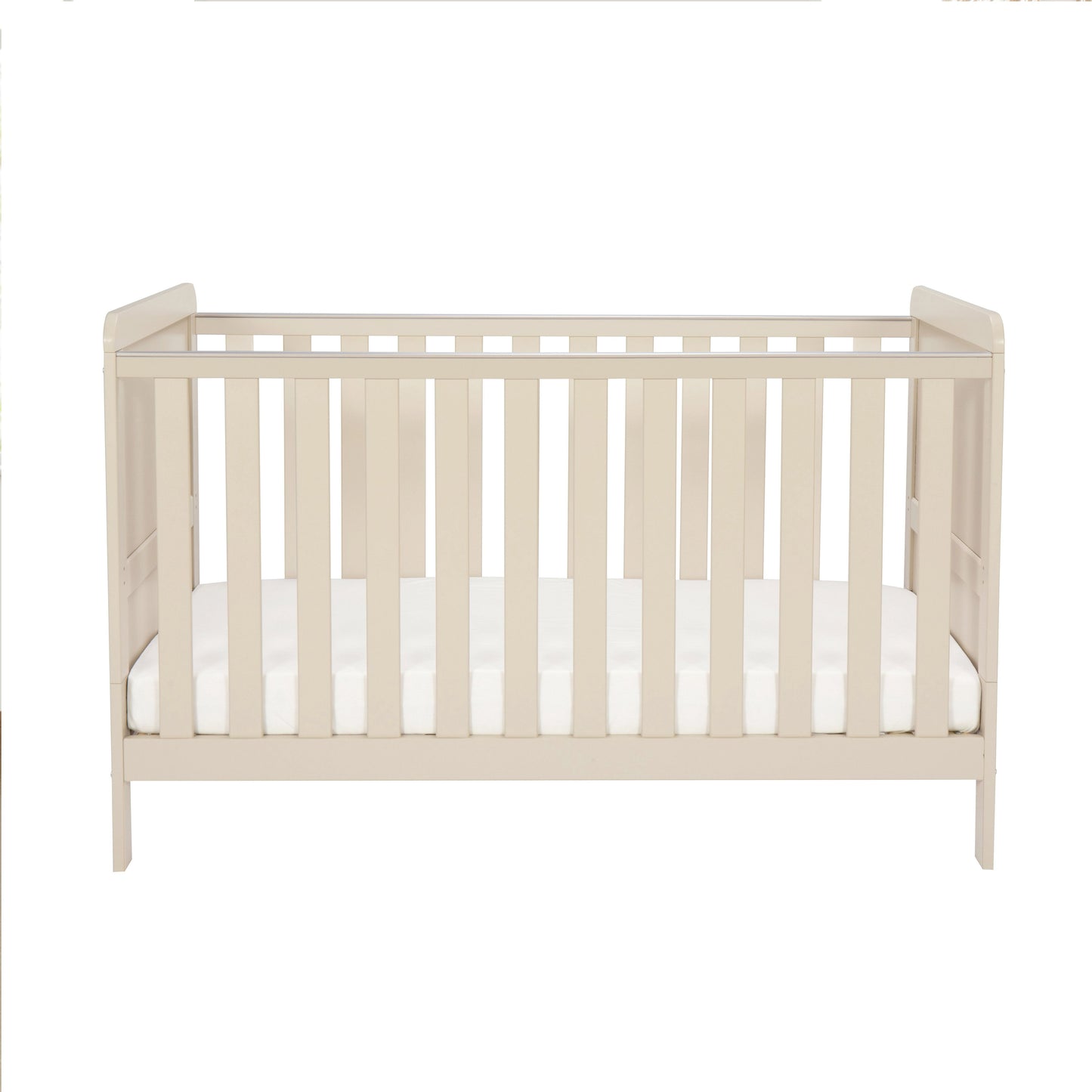 Babymore Caro Urban Cot Bed 140 x 70cm Cashmere