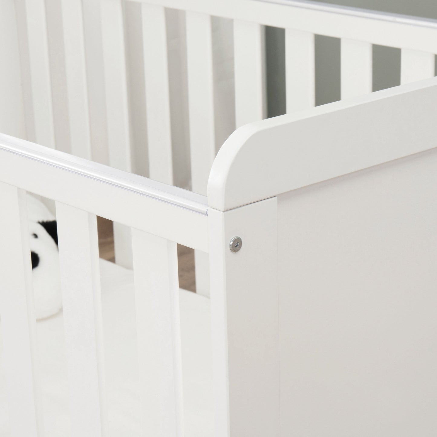 Babymore Caro Urban Cot Bed 140 x 70cm White