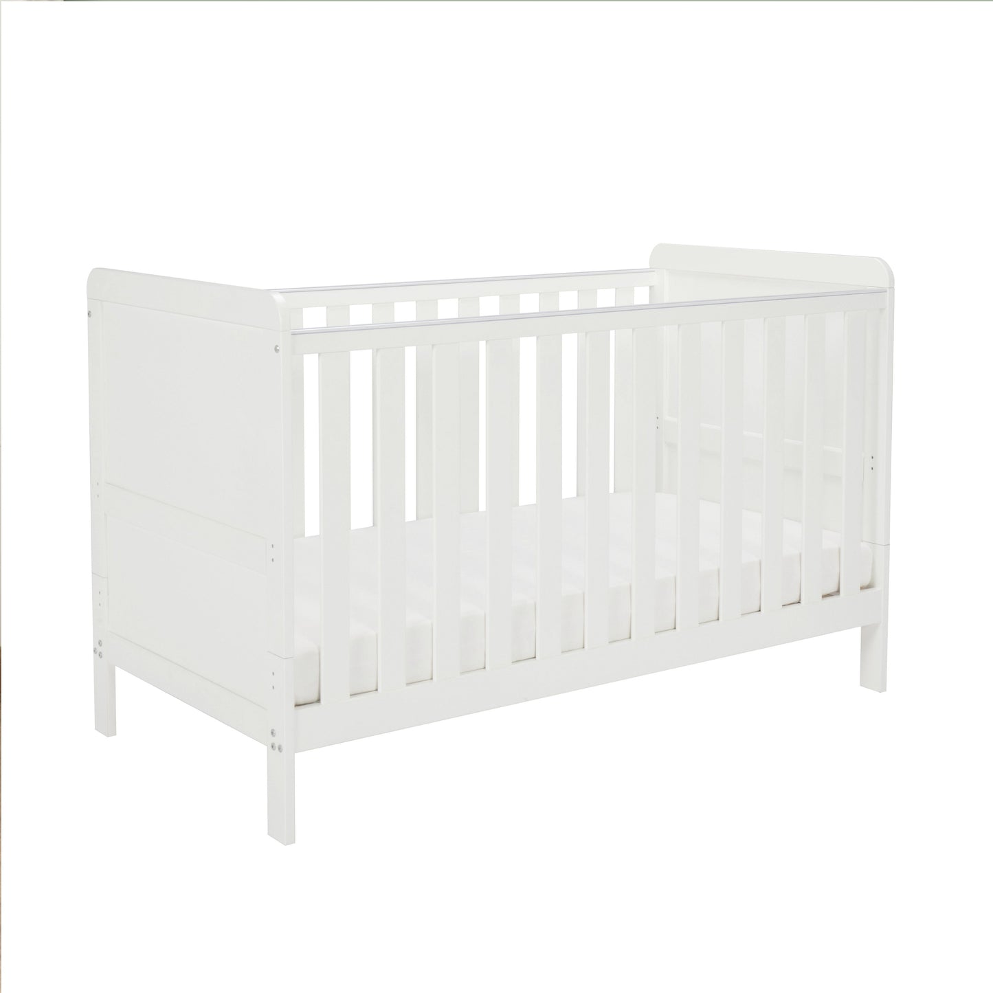 Babymore Caro Urban Cot Bed 140 x 70cm White