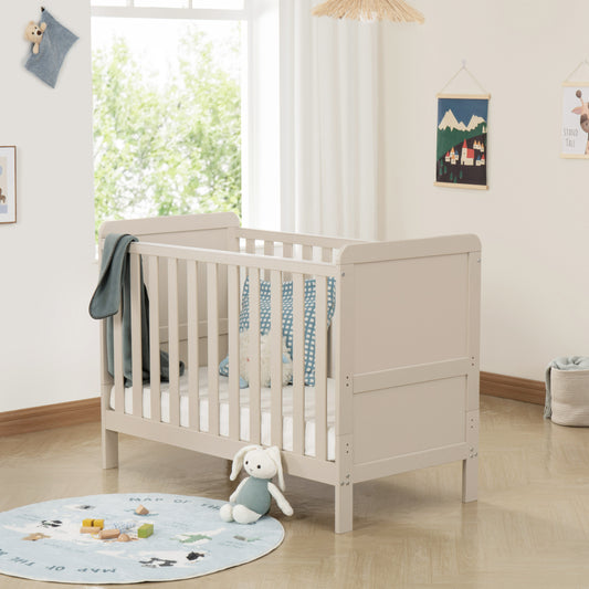 Babymore Caro Urban Mini Cot Bed 120 x 60cm Cashmere