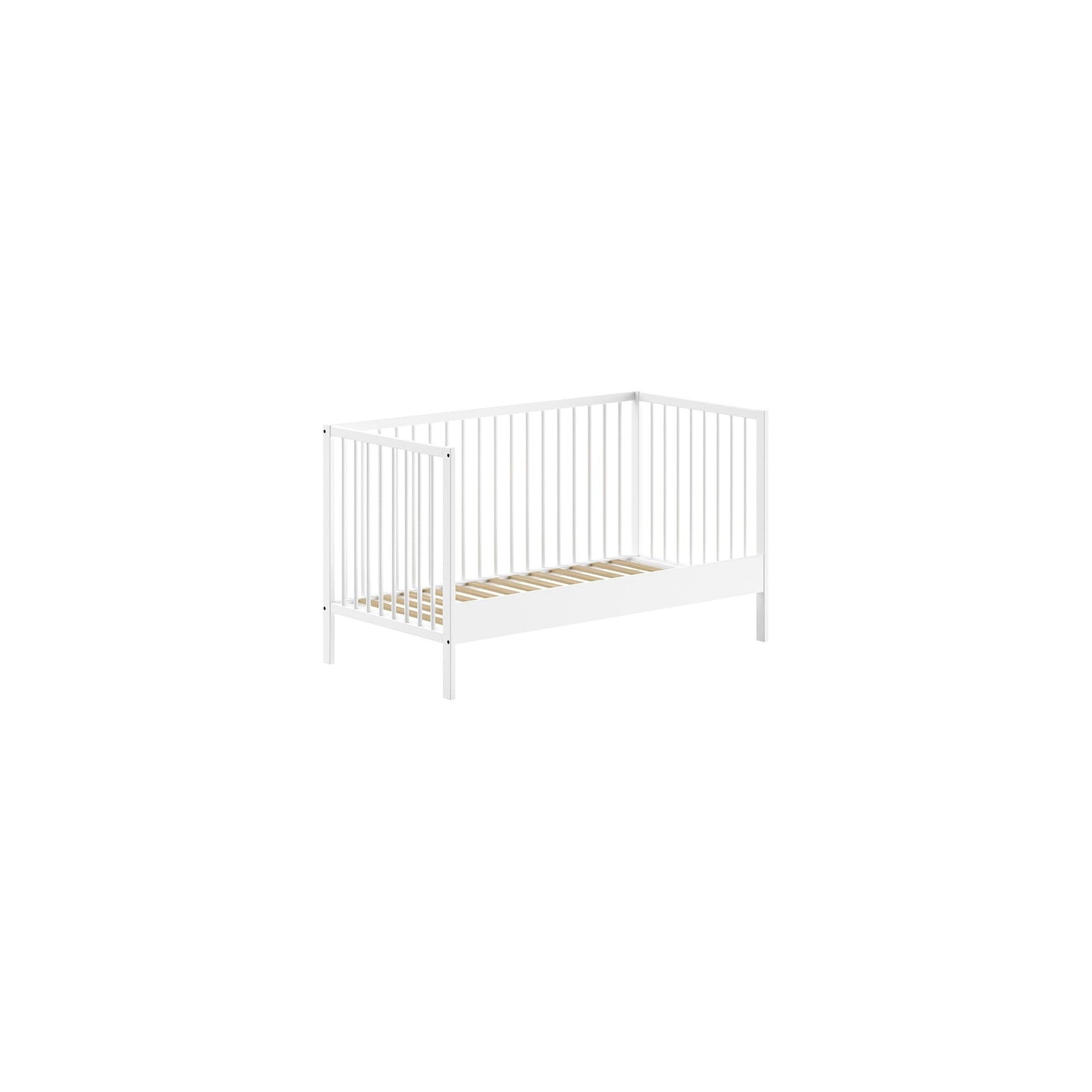 VIPACK JAXX DINO cot bed 140 x 70cm & baby changing table bundle white