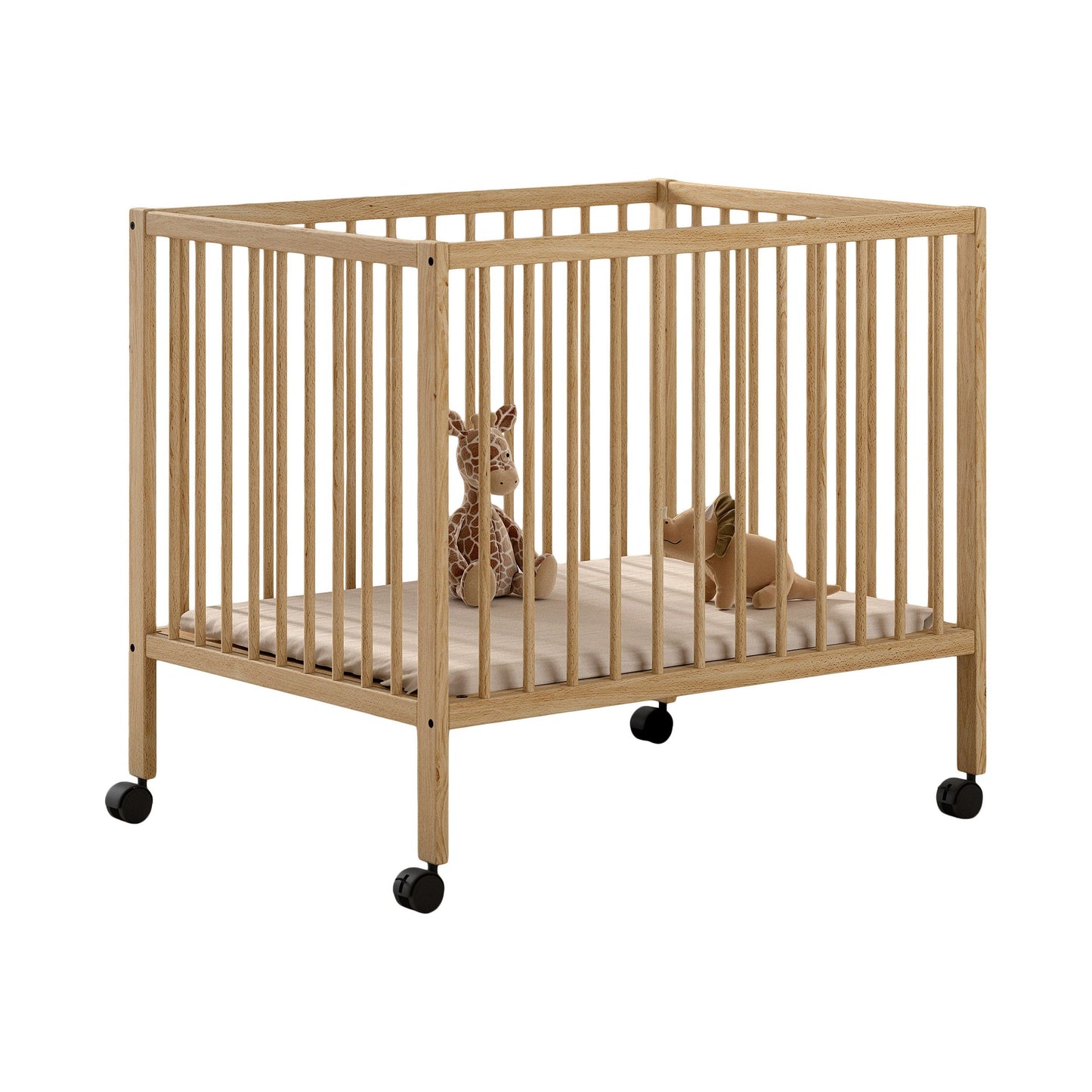 VIPACK JAXX DINO baby & toddler playpen 95 x 75cm natural