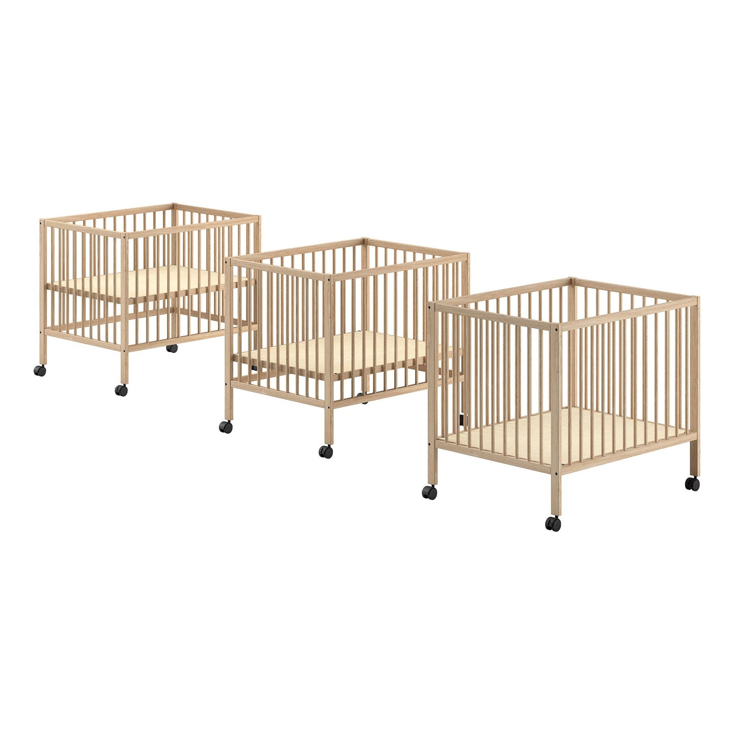 VIPACK JAXX DINO baby & toddler playpen 95 x 75cm natural